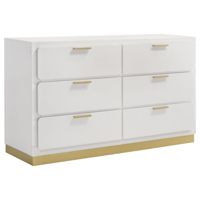 Caraway 6-drawer Dresser White product image