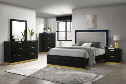 Caraway 5-piece Queen Bedroom Set Black product image