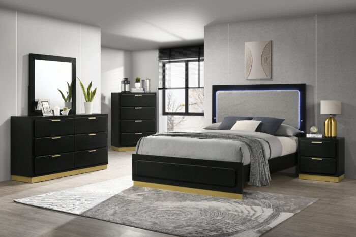 Caraway 5-piece Queen Bedroom Set Black product image