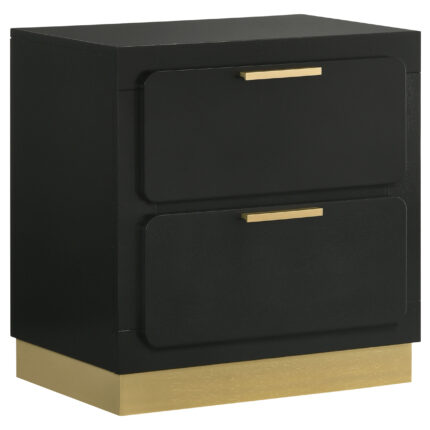 Caraway 2-drawer Nightstand Black product image