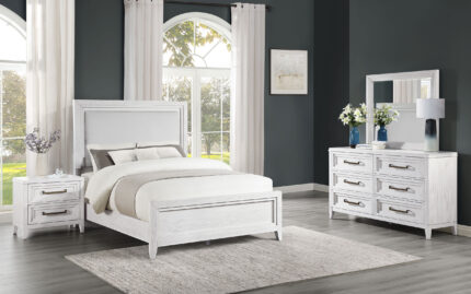 Marielle 4-piece Queen Bedroom Set Distressed White product image