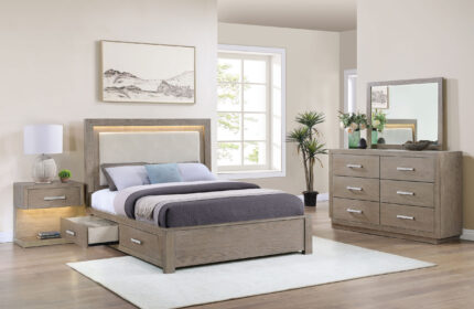 Kenora 4-piece Eastern King Bedroom Set Barley Brown product image
