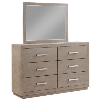 Kenora 6-drawer Dresser and Mirror Barley Brown product image