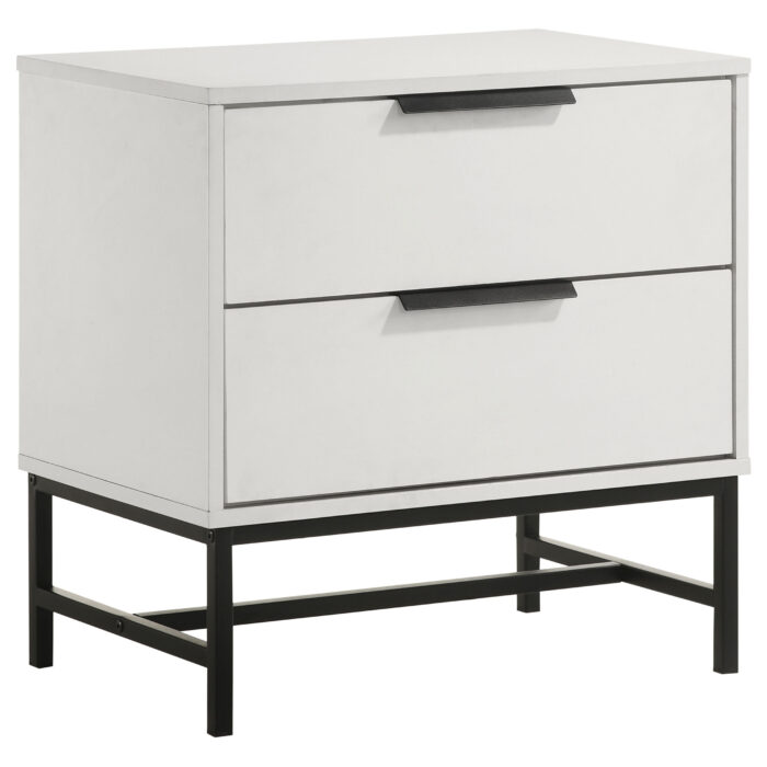 Sonora 2-drawer Nightstand Bedside Table White product image