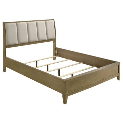 Granada Upholstered Eastern King Panel Bed Natural Pine product image