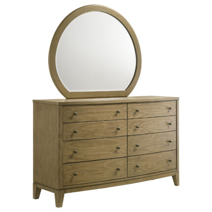 Granada 8-drawer Dresser and Mirror Natural Pine product image