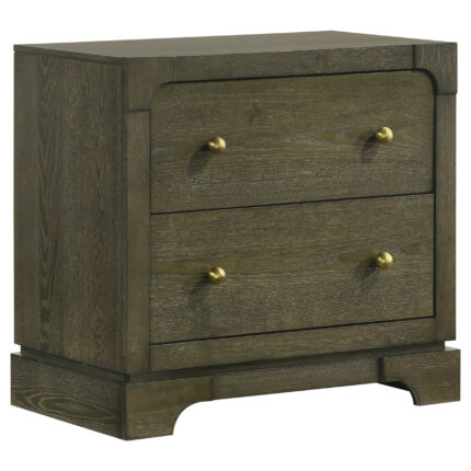 Gran Park 2-drawer Nightstand Bedside Table Dark Cocoa product image
