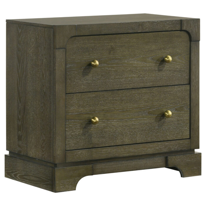 Gran Park 2-drawer Nightstand Bedside Table Dark Cocoa product image