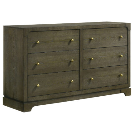 Gran Park 6-drawer Dresser Cabinet Dark Cocoa product image