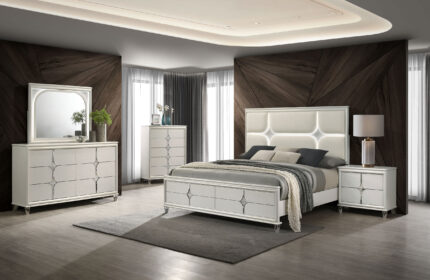 Olivia 5-piece Queen Bedroom Set Pearl White product image