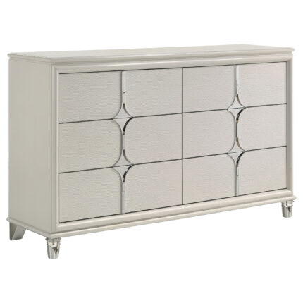 Olivia 6-drawer Dresser Cabinet Pearl White product image