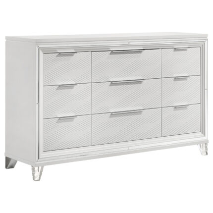 Marmore 9-drawer Dresser Cabinet White product image