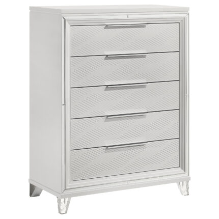 Marmore 5-drawer Bedroom Chest of Drawers White product image