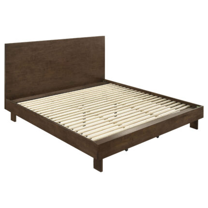 Glenwood 48-inch Eastern King Platform Panel Bed Warm Brown product image