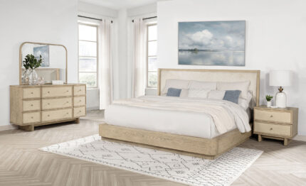 Kailani 4-piece California King Bedroom Set Beige Oak product image
