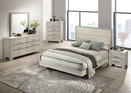 Trenton 5-piece Full Bedroom Set Rustic Cream product image