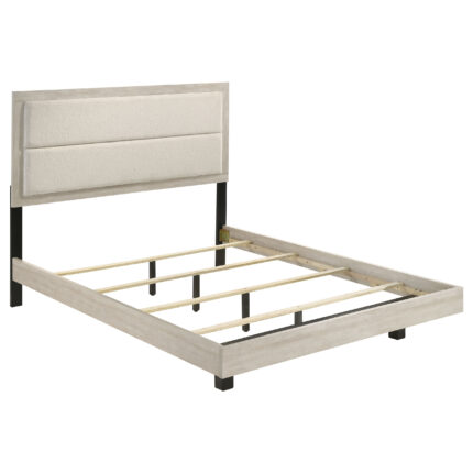Trenton 54-inch Wood Full Panel Bed Rustic Cream product image