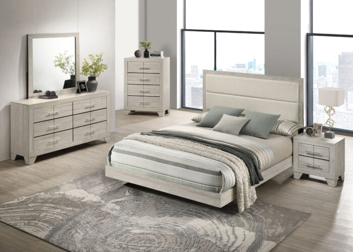 Trenton 5-piece Eastern King Bedroom Set Rustic Cream product image