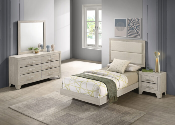 Trenton 4-piece Twin Bedroom Set Rustic Cream product image
