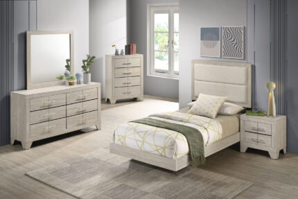 Trenton 5-piece Twin Bedroom Set Rustic Cream product image