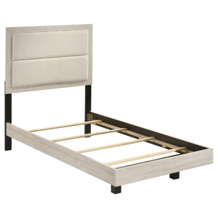 Trenton 54-inch Wood Twin Panel Bed Rustic Cream product image