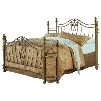 Sydney Metal Eastern King Open Frame Bed Brushed Gold product image
