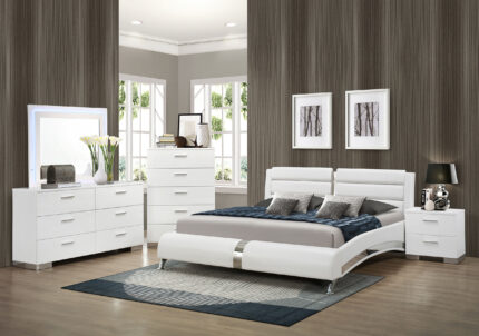Jeremaine 5-piece Queen Bedroom Set White product image