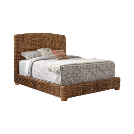 Laughton Banana Leaf Eastern King Panel Bed Amber product image