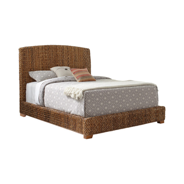 Laughton Banana Leaf Queen Panel Bed Amber product image