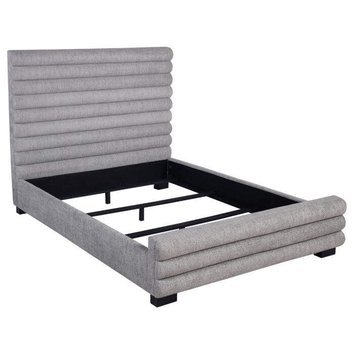 Patricia 58-inch Boucle Upholstered Eastern King Bed Grey product image