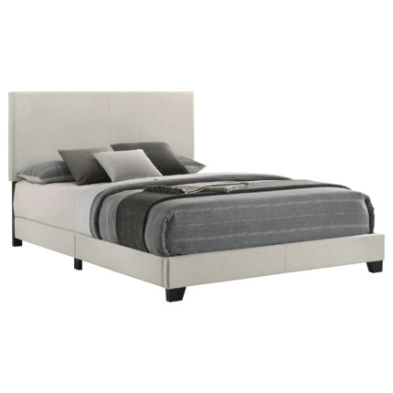 Dorian Fabric Upholstered Queen Panel Bed Cream product image