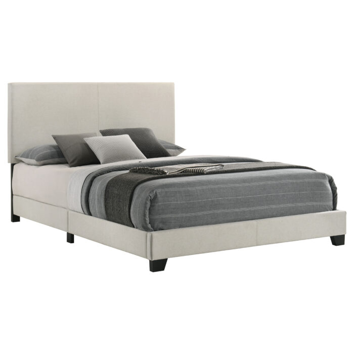Dorian Fabric Upholstered Queen Panel Bed Cream product image