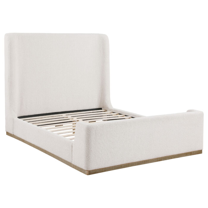 Nala Upholstered Queen Sleigh Bed Cream product image