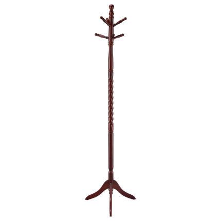 Riona 6 Hook Freestanding Wood Coat Rack Hat Hanger Merlot product image