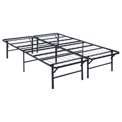 Mabel Metal Full Mattress Support Platform Bed Black product image
