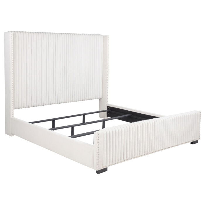 Natasha 65-inch Upholstered California King Bed Cream product image
