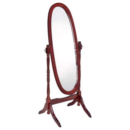 Foyet Wood Adjustable Full Length Cheval Mirror Merlot product image