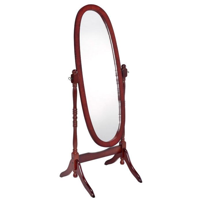 Foyet Wood Adjustable Full Length Cheval Mirror Merlot product image