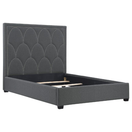 Bowfield Upholstered Eastern King Panel Bed Charcoal product image
