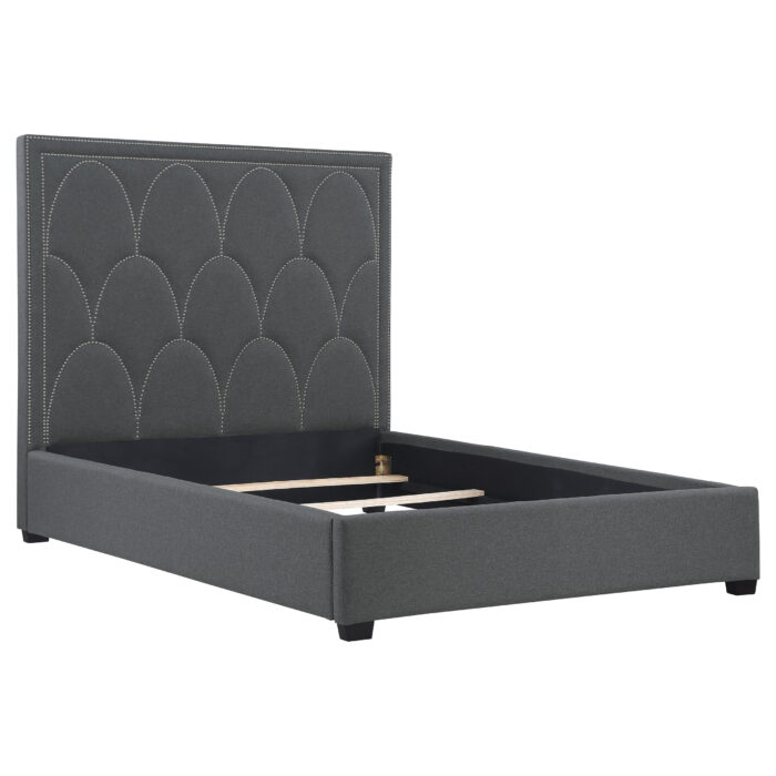 Bowfield Upholstered Eastern King Panel Bed Charcoal product image