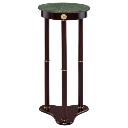 Edite Round Marble Top Plant Stand Merlot product image