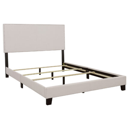 Boyd Upholstered Queen Panel Bed Ivory product image