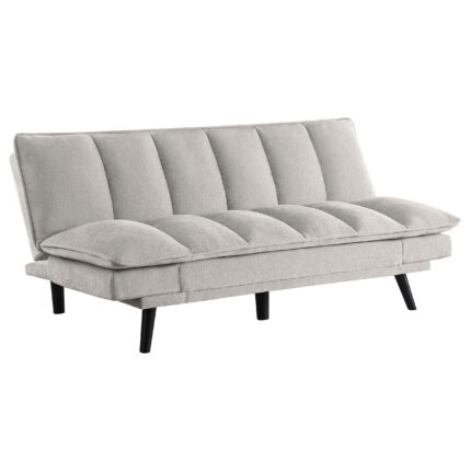 Laredo Upholstered Tufted Convertible Sofa Bed Light Grey product image