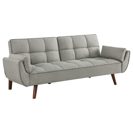 Caufield Upholstered Tufted Convertible Sofa Bed Grey product image