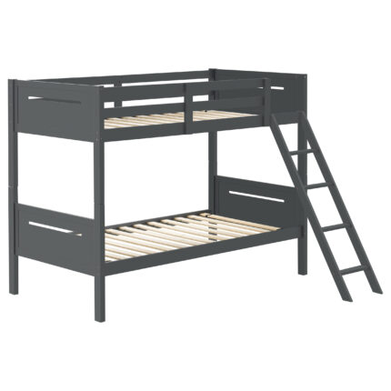 Littleton Wood Twin Over Twin Bunk Bed Grey product image