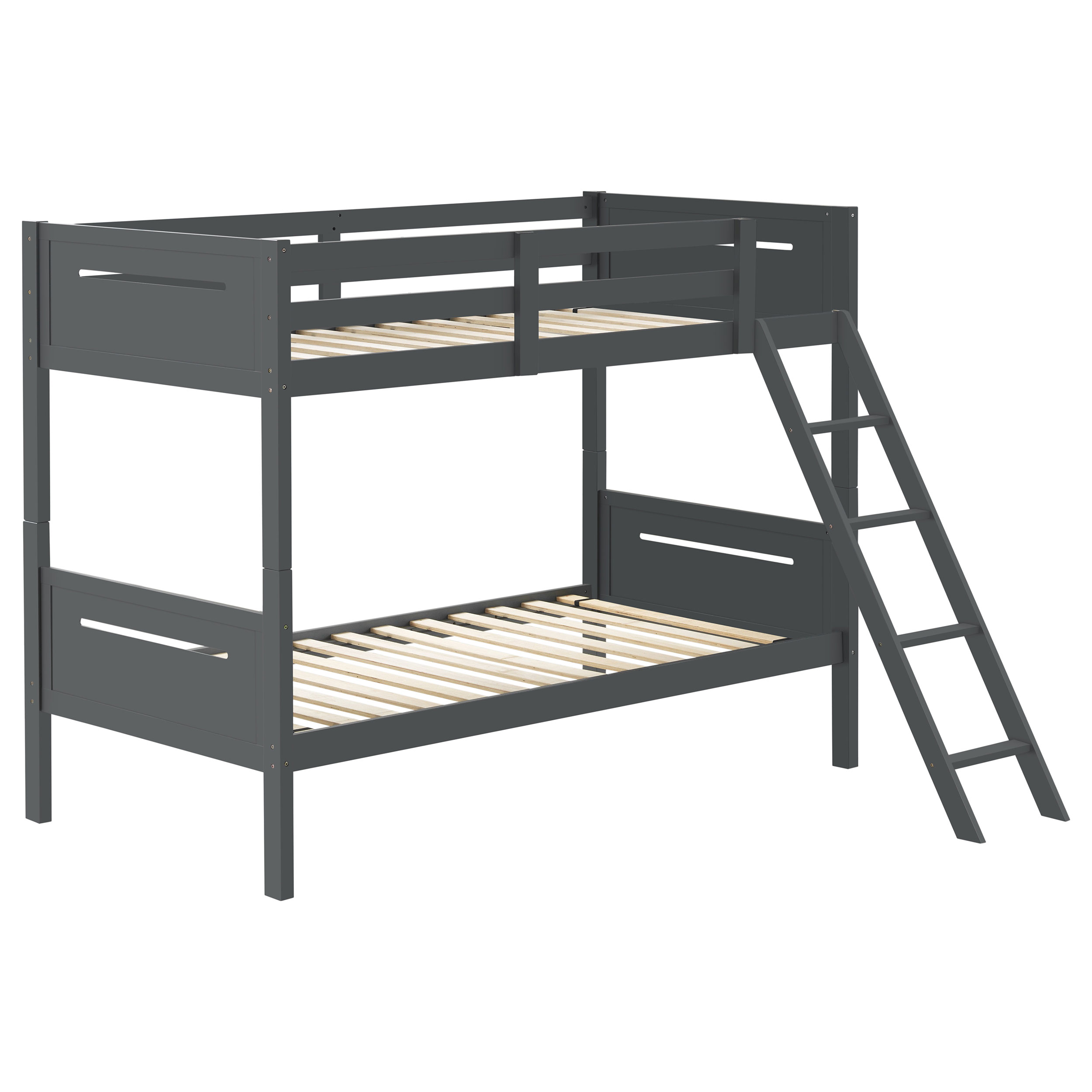 Littleton Wood Twin Over Twin Bunk Bed Grey Littleton Wood Twin Over Twin Bunk Bed Grey product image