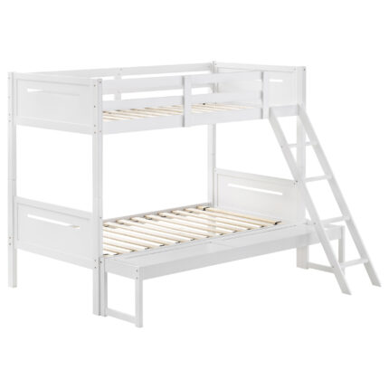 Littleton Wood Twin Over Full Bunk Bed White product image