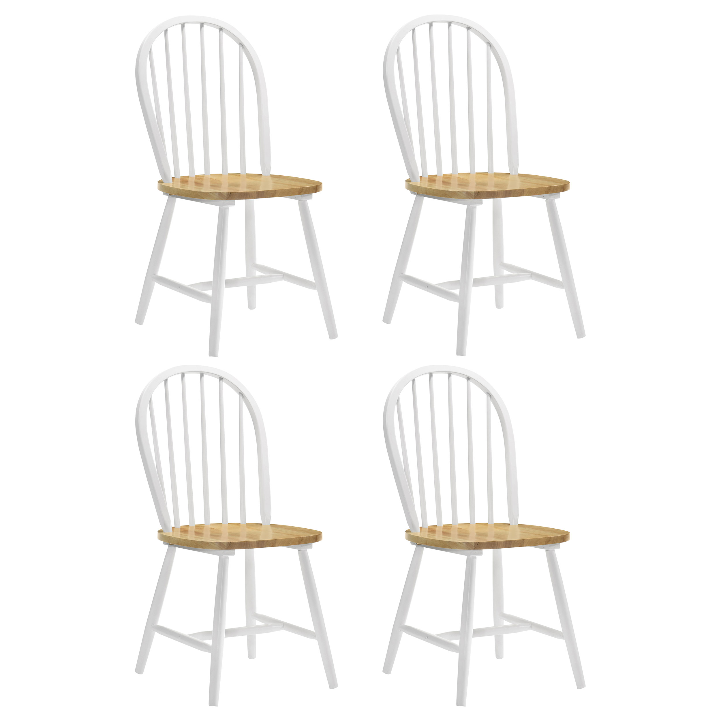 Cinder Wood Dining Side Chair White (Set of 4) Cinder Wood Dining Side Chair White (Set of 4) product image