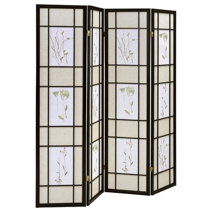 Catabella 4-Panel Room Divider Folding Shoji Screen Floral product image