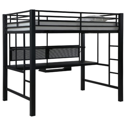 Avalon Full Workstation Loft Bed Black product image
